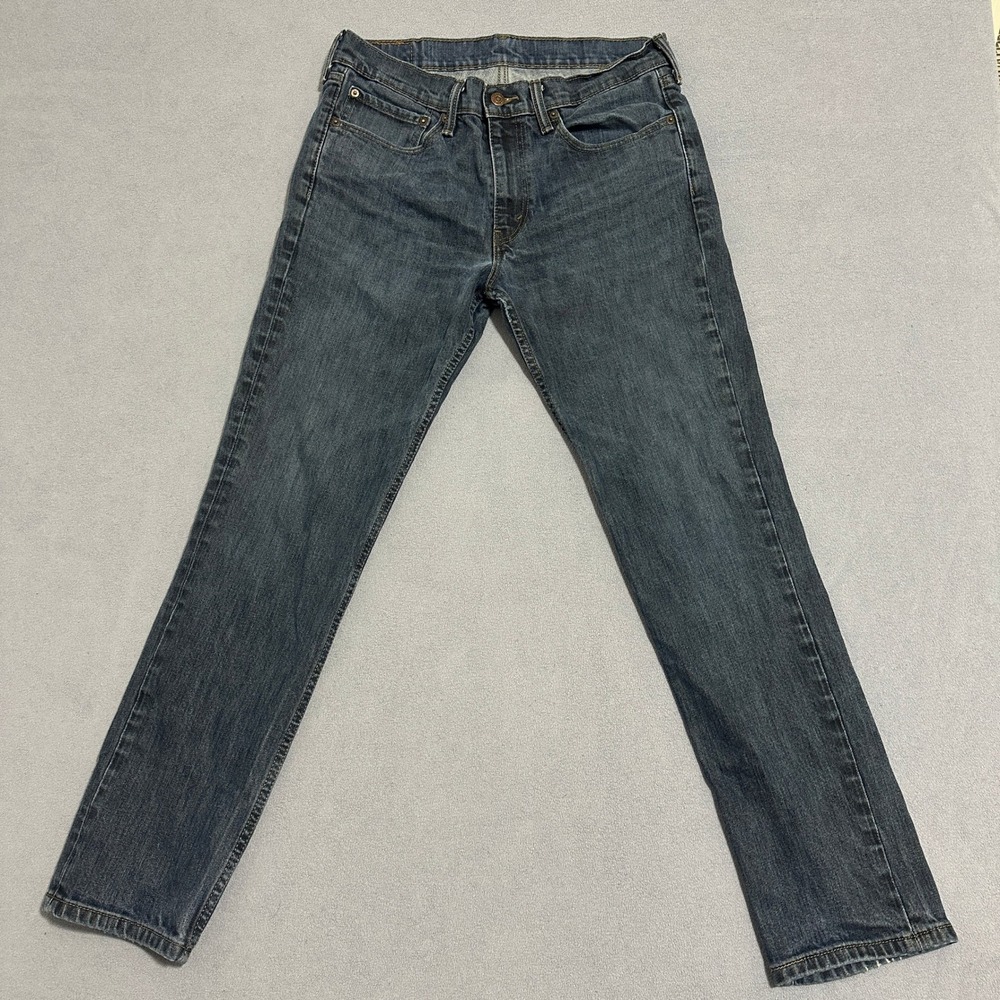 Levi's 511 Slim‎ Fit Stretch Jeans Denim Low-Rise Blue Mens Size W34 x L31